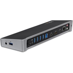 StarTech.com 4k UltraHD Triple video docking station voor laptops USB 3.0 3 video outputs