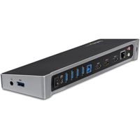 StarTech.com 4k UltraHD Triple video docking station voor laptops USB 3.0 3 video outputs - thumbnail