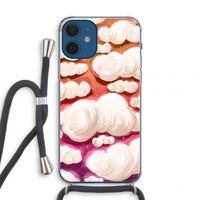 Katoen Wolken: iPhone 12 mini Transparant Hoesje met koord