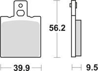 TRW Brake pad mcb 623 organic standard
