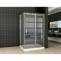 Wiesbaden Pared cabine met 1 schuifdeur 120x90x200cm 8 mm nano helder glas/chroom 20.3851