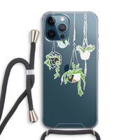 Hang In There: iPhone 12 Pro Transparant Hoesje met koord