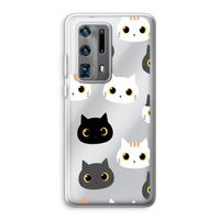 Katten: Huawei P40 Pro Plus Transparant Hoesje Katten: Huawei P40 Pro Plus Transparant Hoesje