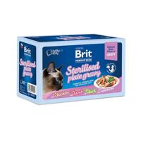 BRIT Premium by Nature Sterilised Plate zakjes in saus mix van smaken - natvoer voor katten - 12x85g