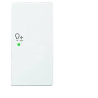 Busch-Jaeger 2CKA006220A0255 Afdekking 2-voudig free@home Verkeerswit, Wit 1 stuk(s)