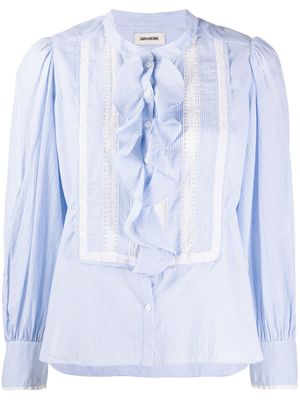 Zadig&Voltaire chemise rayée Temple - Bleu