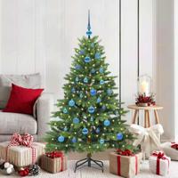 Kunstkerstboom met 150 LED met standaard Groen 150 cm PE en PVC