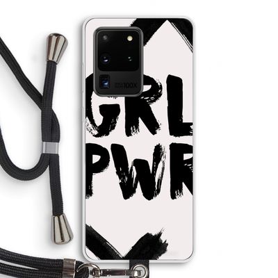 Girl Power #2: Samsung Galaxy S20 Ultra Transparant Hoesje met koord