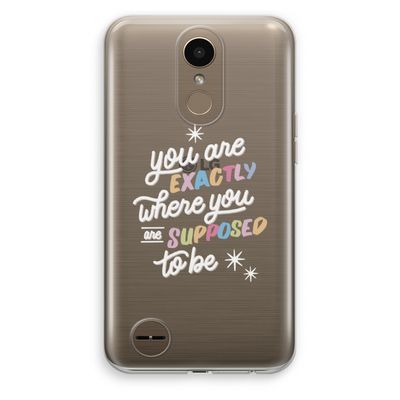 Right Place: LG K10 (2017) Transparant Hoesje