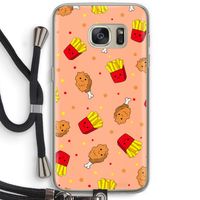 Chicken 'n Fries: Samsung Galaxy S7 Transparant Hoesje met koord