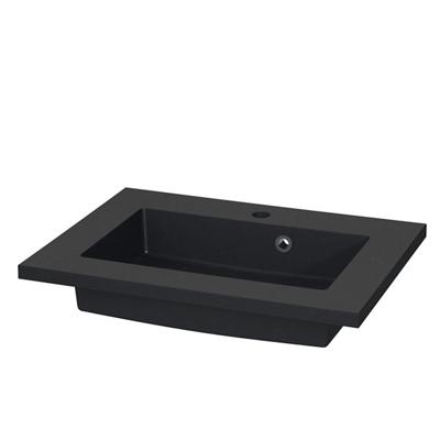 Wastafel Tiger S-line Quadro 60 cm Mat Zwart