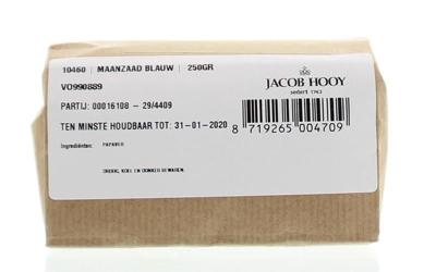 Jacob Hooy Maanzaad blauw/papaver coer 250 Gram Jacob Hooy Maanzaad blauw/papaver coer 250 Gram