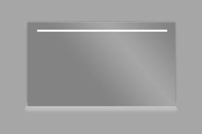 Aluminium spiegel met LED verlichting en onderverlichting 140 Aluminium spiegel met LED verlichting en onderverlichting 140