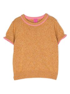 Cashmere in Love Kids t-shirt Brighton en coton mélangé - Jaune