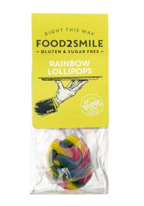 Food2Smile Rainbow lollipops suiker- lactose- glutenvrij (5 st)