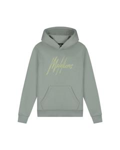 Malelions Zomer hoodie jongens - agave groen - Signature - gestreept