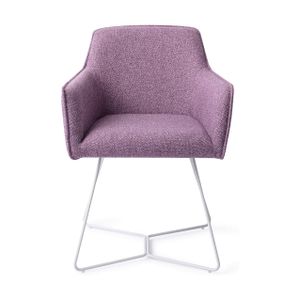Jesper Home Hofu eetkamerstoel beehive white Violet Daisy