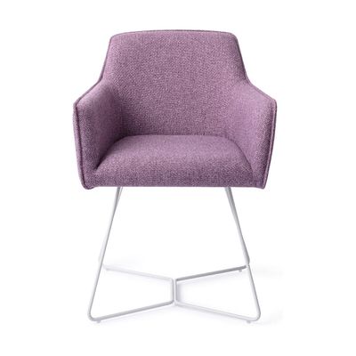 Jesper Home Hofu eetkamerstoel Violet Daisy beehive white