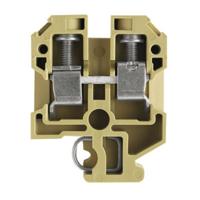 Weidmüller 0110060000 Doorgangsserieklem Schroeven Beige, Geel 100 stuk(s)