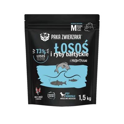 PAKA ZWIERZAKA Salmon with Baltic fish M - droog hondenvoer - 1,5kg