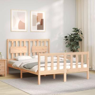 Bedframe zonder matras massief grenenhout 120x200 cm