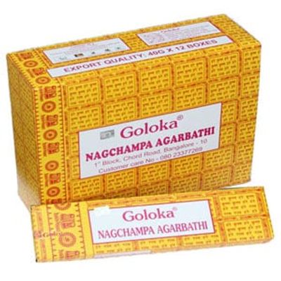 Goloka Wierook Nag Champa (12 pakjes)
