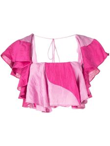 Acler haut crop Nelson - Rose