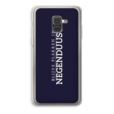Blijve plakken in Negenduust: Samsung Galaxy A8 (2018) Transparant Hoesje
