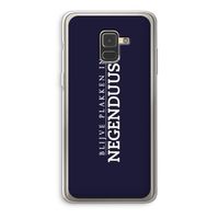 Blijve plakken in Negenduust: Samsung Galaxy A8 (2018) Transparant Hoesje