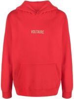 Zadig&Voltaire logo-print hoodie sweatshirt - Rouge