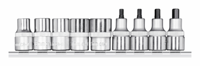 Gedore Dopsleutelschroevendraaier 1/2” | + Rail | 9-dlg - 3301872