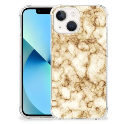 iPhone 13 mini Anti-Shock Hoesje Marmer Goud iPhone 13 mini Anti-Shock Hoesje Marmer Goud