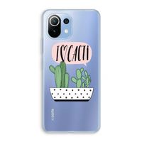 I love cacti: Xiaomi Mi 11 Lite Transparant Hoesje
