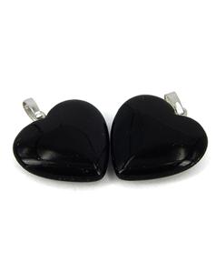 Ruben Robijn Hanger hart 20 mm onyx