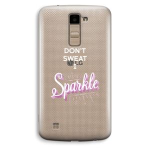 Sparkle quote: LG K10 (2016) Transparant Hoesje