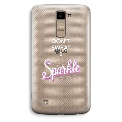 Sparkle quote: LG K10 (2016) Transparant Hoesje