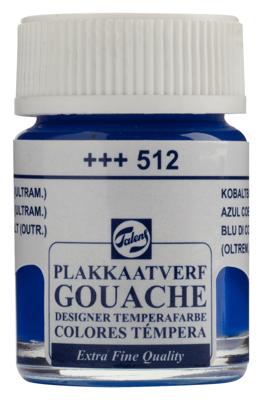 Talens Gouache Extra Fine Quality Fles 16 ml - Kobaltblauw (Ultramarijn) 512