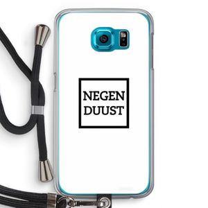 Negenduust vierkant: Samsung Galaxy S6 Transparant Hoesje met koord