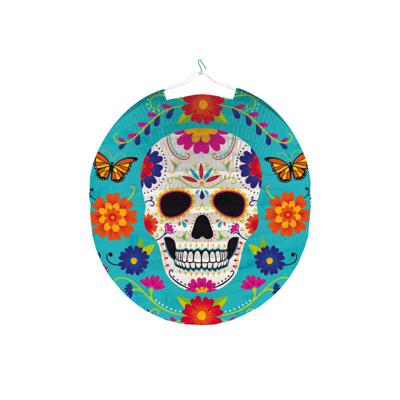 Lampion Halloween - 25 cm - rond - day of the dead - halloween thema