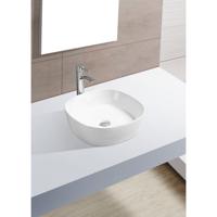 Waskom Boss & Wessing Lava Rond 44x44x13,5 cm Porselein Wit Boss & Wessing