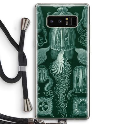 Haeckel Cubomedusae: Samsung Galaxy Note 8 Transparant Hoesje met koord