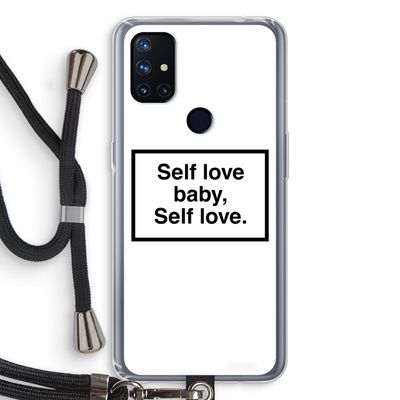 Self love: OnePlus Nord N10 5G Transparant Hoesje met koord