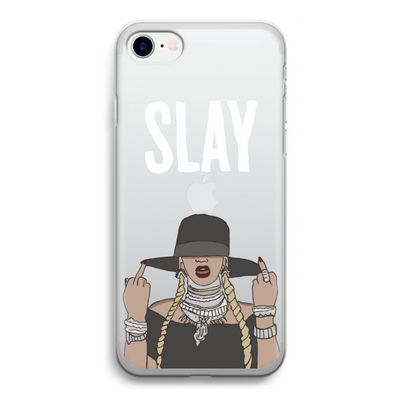 Slay All Day: iPhone SE 2020 Transparant Hoesje