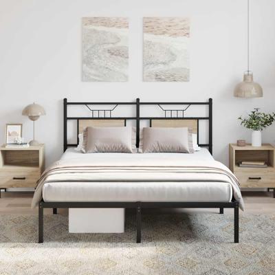 Bedframe zonder matras hout sonoma eikenkleurig 150x200 cm