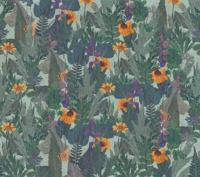 Decoprint Herbarium Fotobehang met grote bladeren en bloemen - HED27291