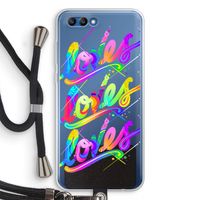 Loves: Honor 10 Transparant Hoesje met koord