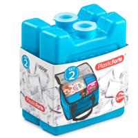 Plasticforte kleine koelelementen - 2x stuks - 100 grams - 7 x 8 cm - blauw - plastic Plasticforte kleine koelelementen - 2x stuks - 100 grams - 7 x 8 cm - blauw - plastic