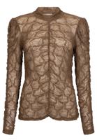 Aaiko Tyler Pa 123 T-shirt Lange Mouw 181029 Bison Brown