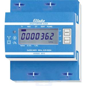 Eltako DSZ15WDM-3x5A MID kWh-meter 3-fasen met S0-interface Digitaal 5 A 1 stuk(s)