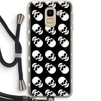 Musketon Skulls: Samsung Galaxy J6 (2018) Transparant Hoesje met koord